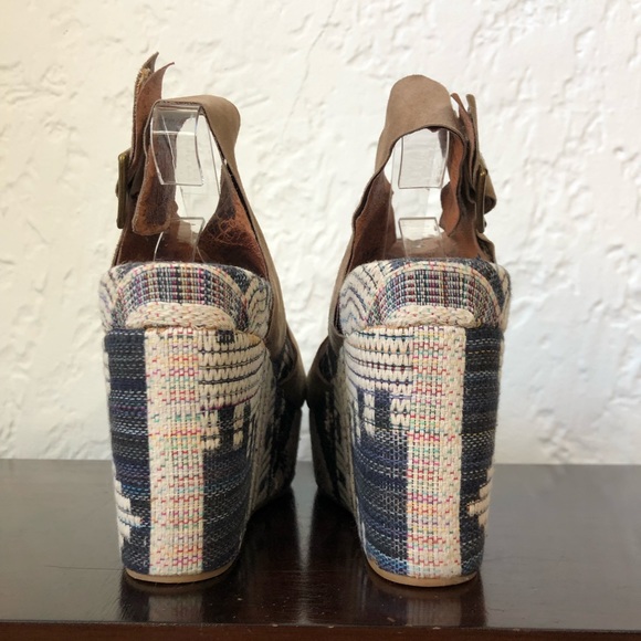 Jeffrey Campbell Pisa-Fab Wedge Sandal Ibiza Sz 8 - Picture 2 of 10